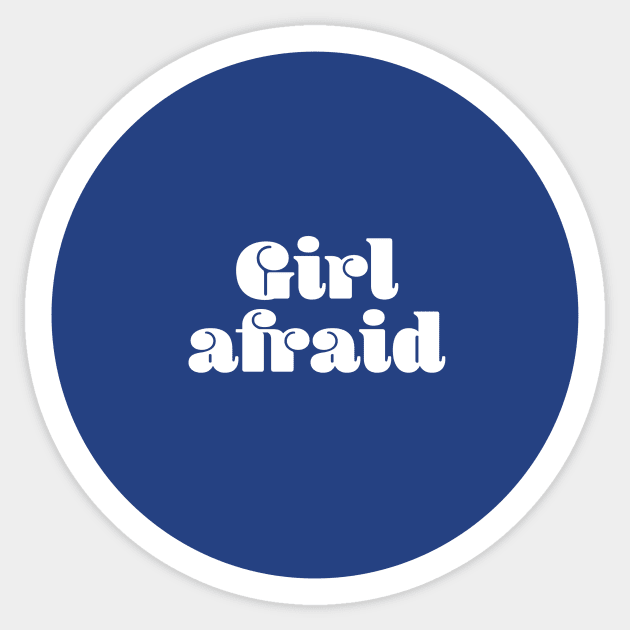 girl afraid Sticker by ScottCarey